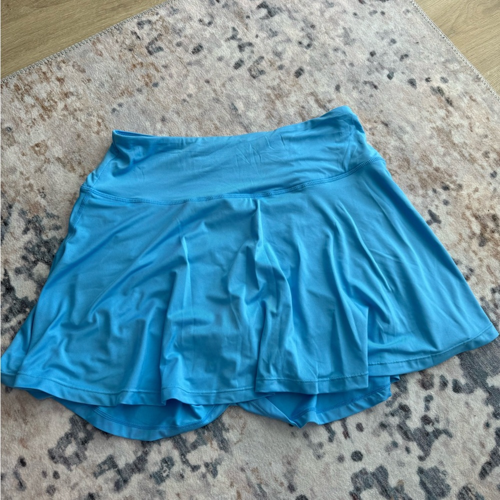 Blue skirt with shorts